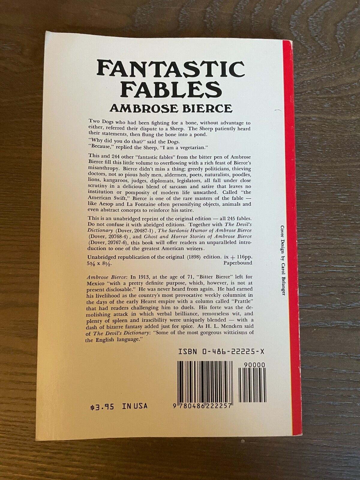 Fantastic Fables Paperback Ambrose Bierce