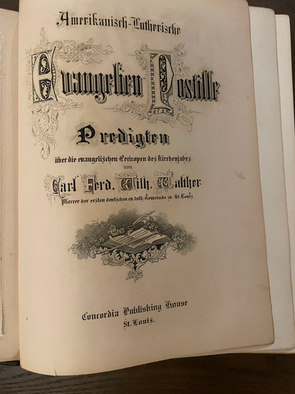 Amerikanisch-Lutherische Epistel Postille Predigten Carl F.W. Walther Concordia