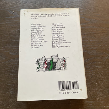 Murder for Christmas: 26 Tales of Seasonal Malice HC/DJ